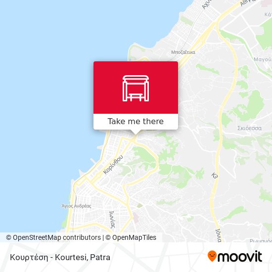 Κουρτέση - Kourtesi map