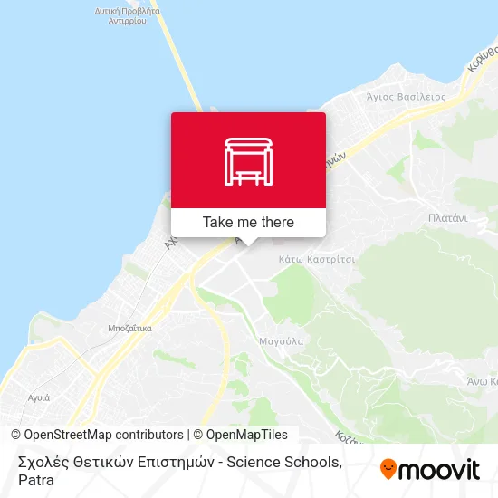 Σχολές Θετικών Επιστημών - Science Schools map