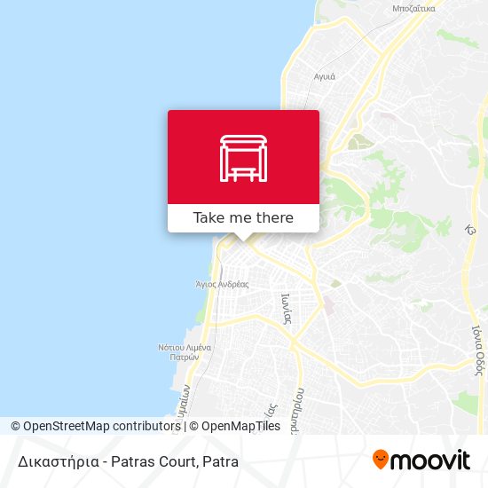 Δικαστήρια - Patras Court map