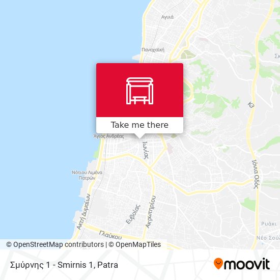 Σμύρνης 1 - Smirnis 1 map