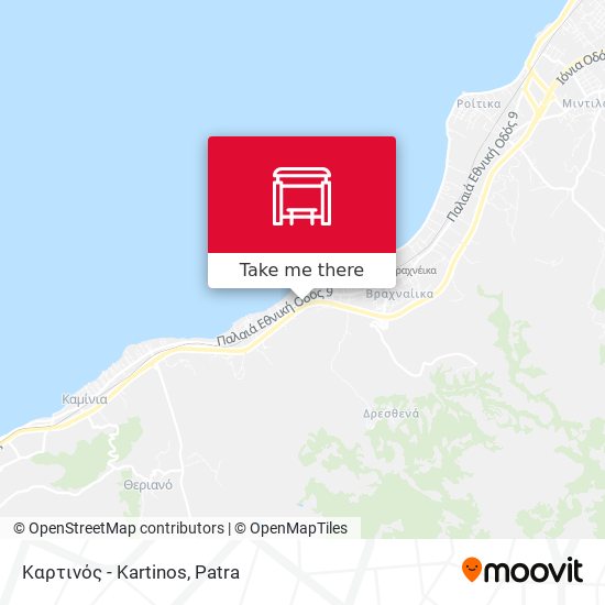 Καρτινός - Kartinos map