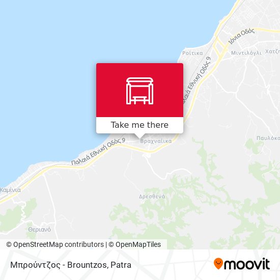 Μπρούντζος - Brountzos map