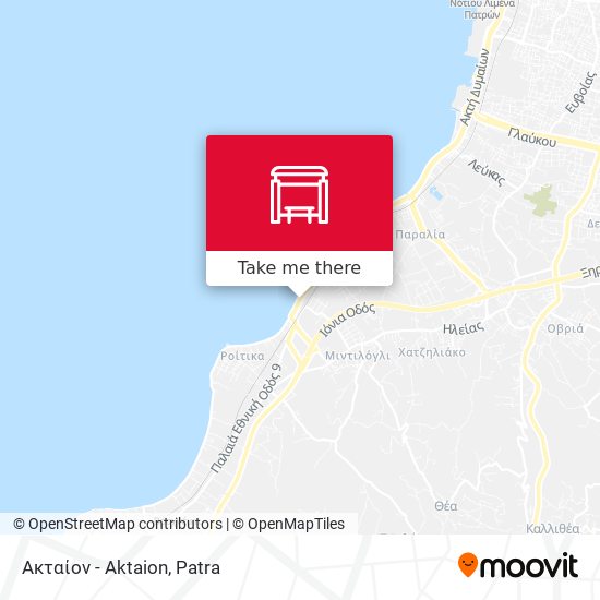Ακταίον - Aktaion map