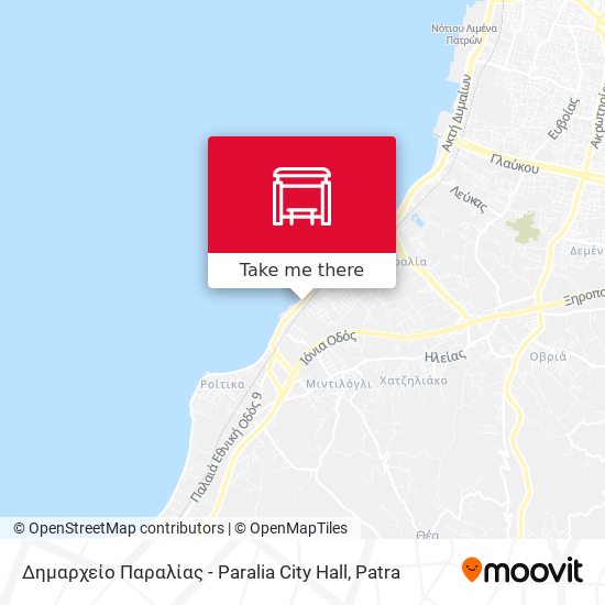 Δημαρχείο Παραλίας - Paralia City Hall map