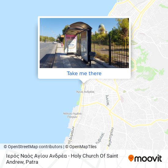 Ιερός Ναός Αγίου Ανδρέα - Holy Church Of Saint Andrew map