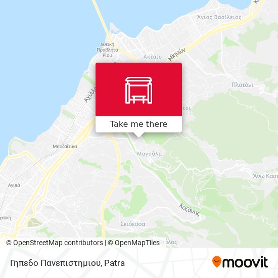 Γηπεδο Πανεπιστημιου map