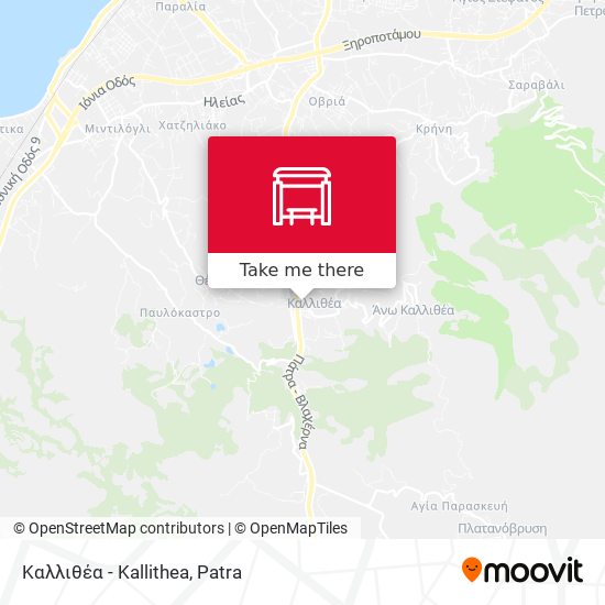 Καλλιθέα - Kallithea map