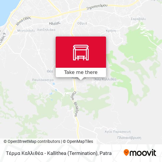 Τέρμα Καλλιθέα - Kallithea (Termination) map