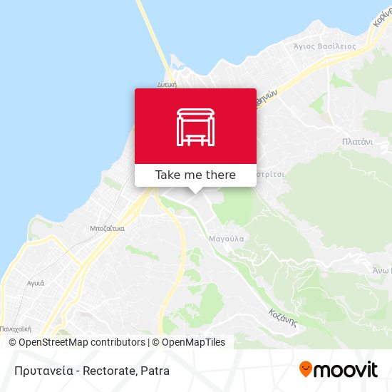 Πρυτανεία - Rectorate map