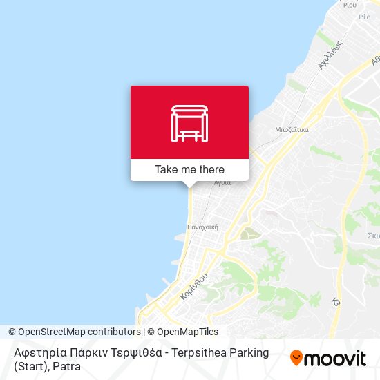 Αφετηρία Πάρκιν Τερψιθέα - Terpsithea Parking (Start) map