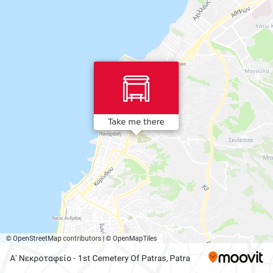 Α' Νεκροταφείο - 1st Cemetery Of Patras map