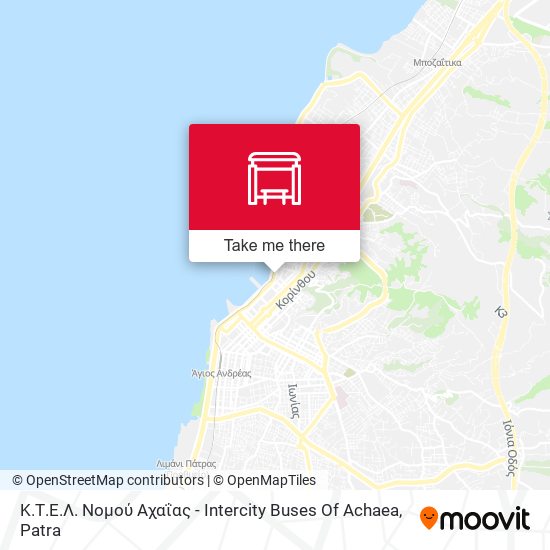 Κ.Τ.Ε.Λ. Νομού Αχαΐας - Intercity Buses Of Achaea map