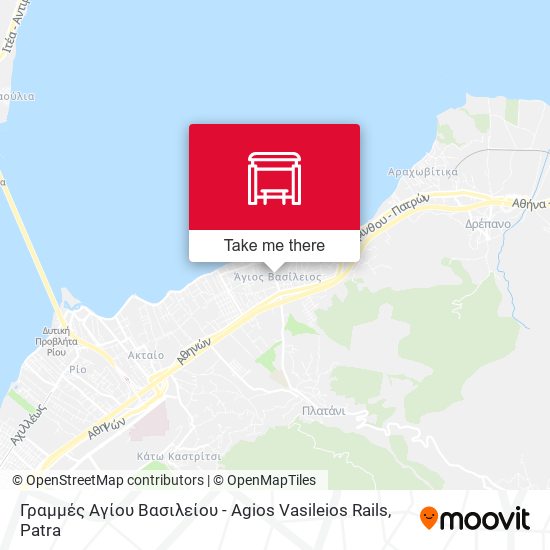 Γραμμές Αγίου Βασιλείου - Agios Vasileios Rails map