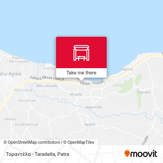 Ταραντέλα - Taradella map
