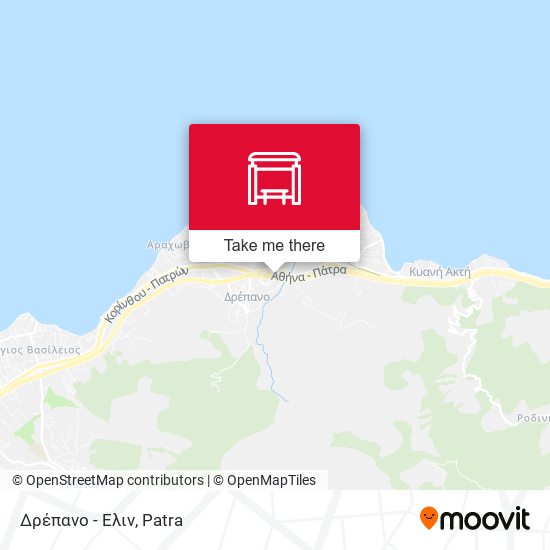 Δρέπανο - Ελιν map