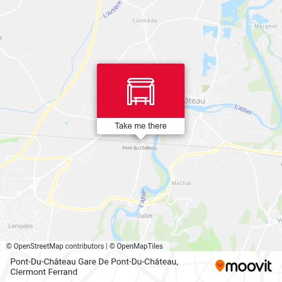 Pont-Du-Château Gare De Pont-Du-Château map