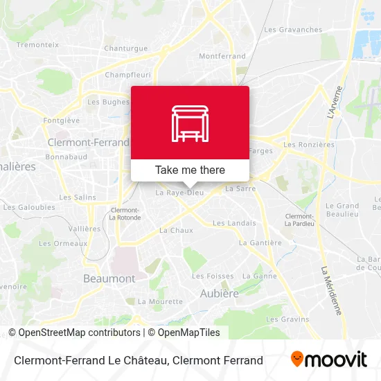 Clermont-Ferrand Le Château map