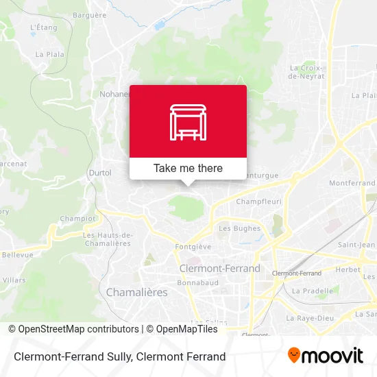 Clermont-Ferrand Sully map