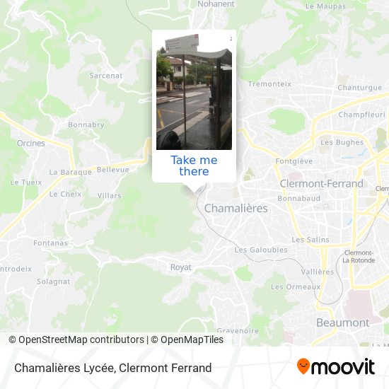 Chamalières Lycée map