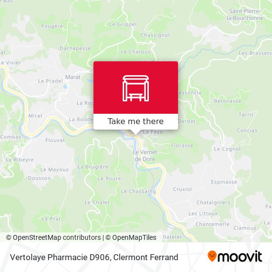 Vertolaye Pharmacie D906 map