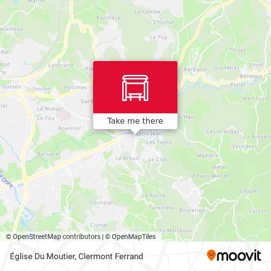 Église Du Moutier map