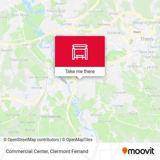 Centre Commercial map