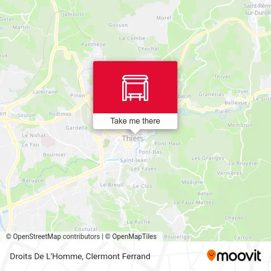 Droits De L'Homme map