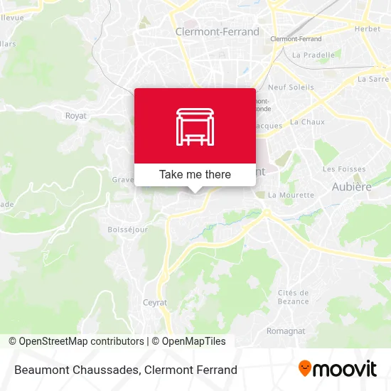 Beaumont Chaussades map