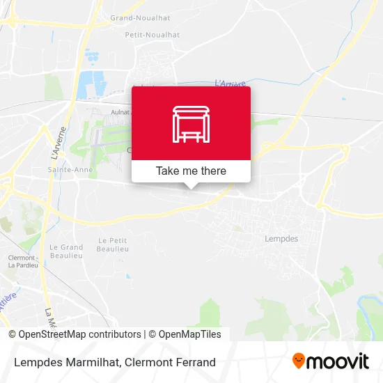 Lempdes Marmilhat map