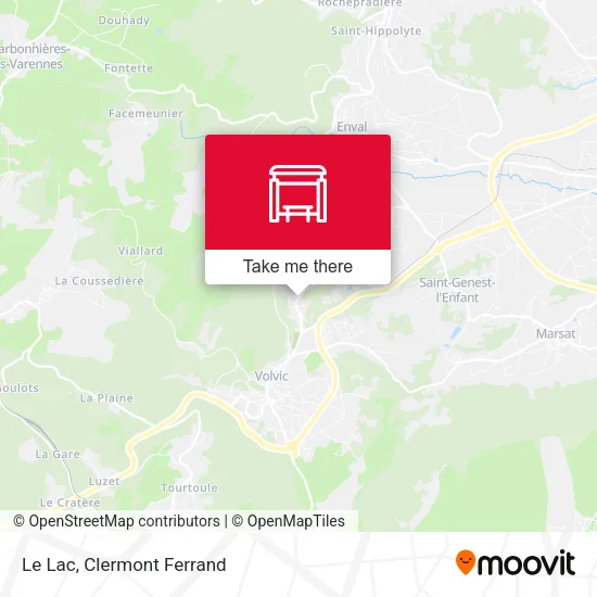 Le Lac map