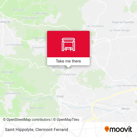 Saint Hippolyte map