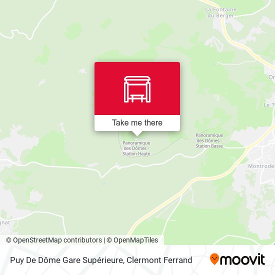 Puy De Dôme Gare Supérieure map