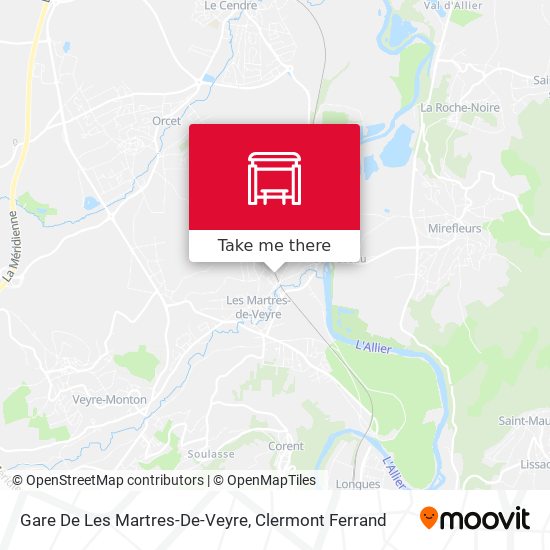 Gare De Les Martres-De-Veyre map