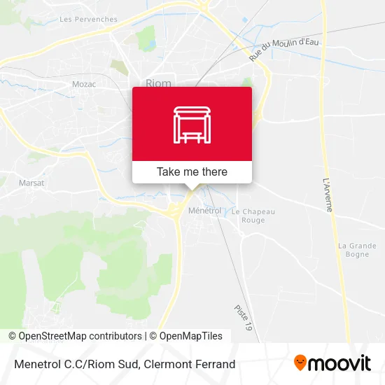Menetrol C.C/Riom Sud map