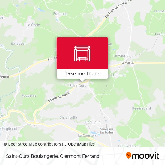 Saint-Ours Boulangerie map