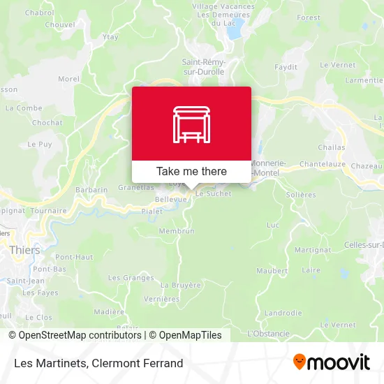 Les Martinets map