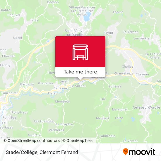 Stade/Collège map