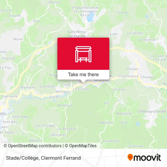 Stade/Collège map
