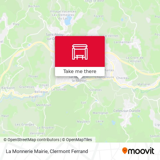 Mapa La Monnerie Mairie