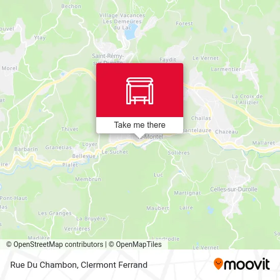 Rue Du Chambon map