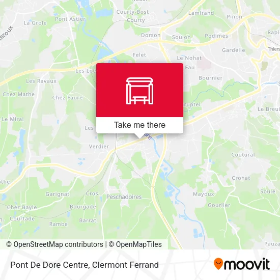Pont De Dore Centre map