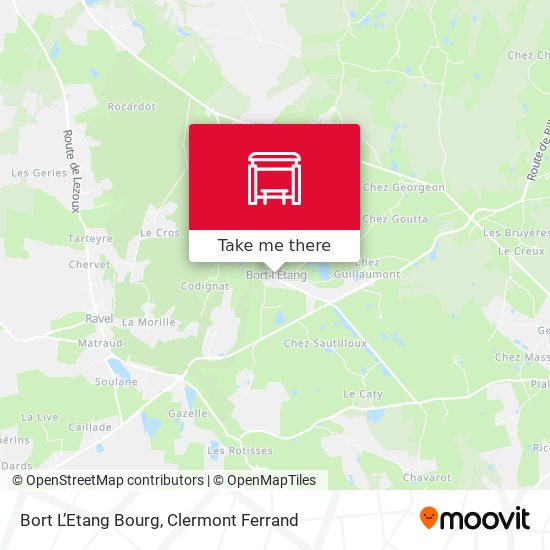 Bort L’Etang Bourg map