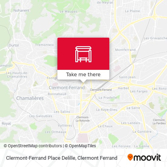 Clermont-Ferrand Place Delille map