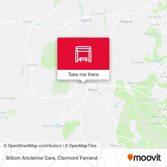 Billom Ancienne Gare map