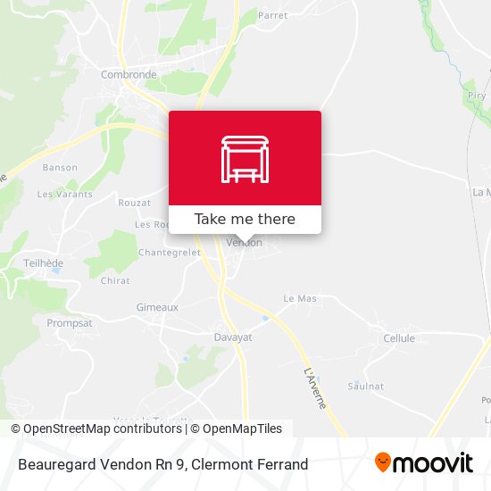 Beauregard Vendon Rn 9 map