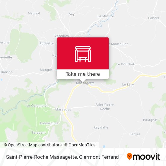 Saint-Pierre-Roche Massagette map