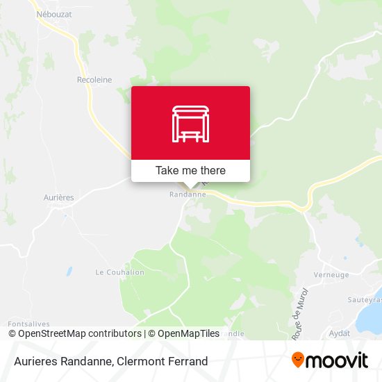 Aurieres Randanne map