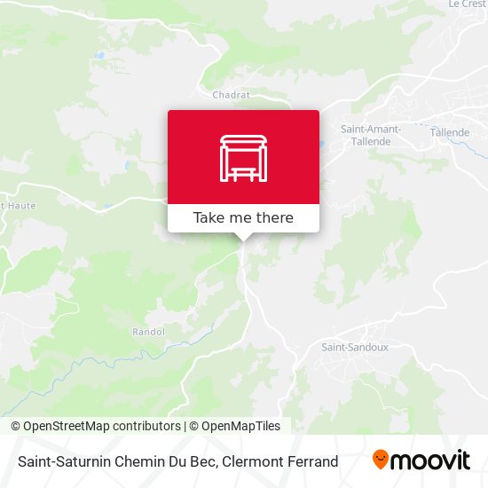Saint-Saturnin Chemin Du Bec map