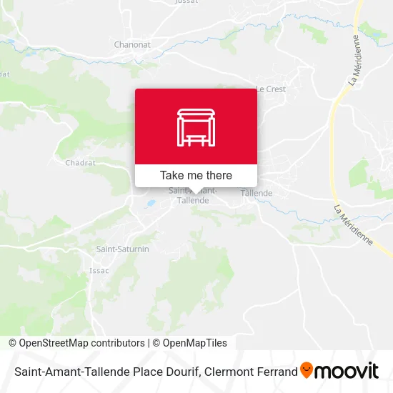 Saint-Amant-Tallende Place Dourif map