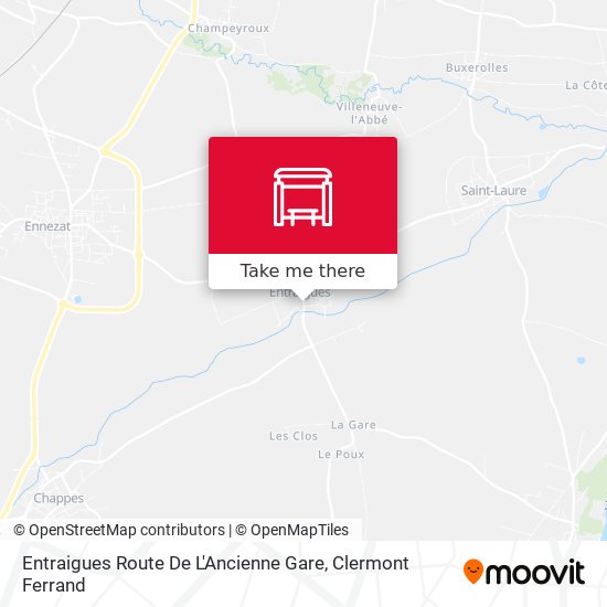 Entraigues Route De L'Ancienne Gare map